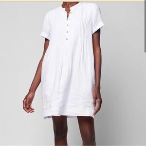 Faherty Gemina Linen Mini Dress